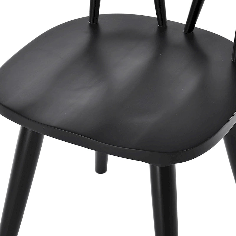Chaises de salle à manger en bois Windsor de 17,4 pouces de large