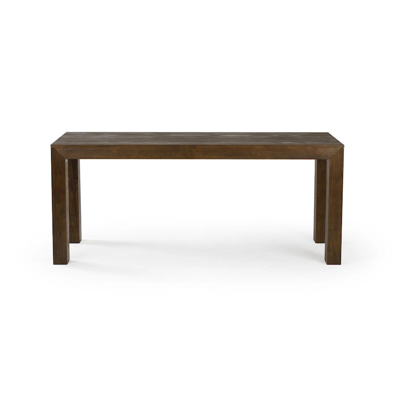 Table de salle à manger rectangulaire moderne à panneaux et poutres - 72