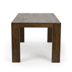 Table de salle à manger rectangulaire moderne à panneaux et poutres - 72