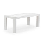 Table de salle à manger rectangulaire moderne à panneaux et poutres - 72