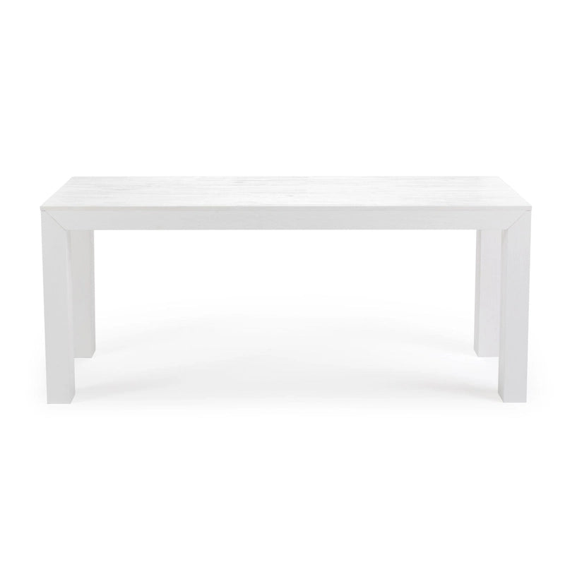 Table de salle à manger rectangulaire moderne à panneaux et poutres - 72