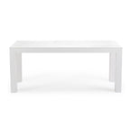 Table de salle à manger rectangulaire moderne à panneaux et poutres - 72