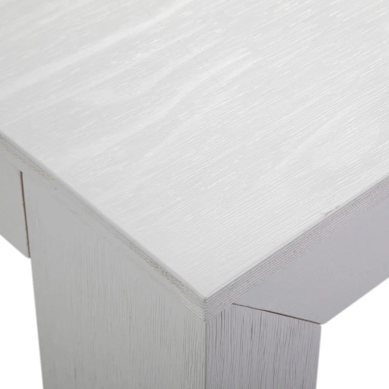 Table de salle à manger rectangulaire moderne à panneaux et poutres - 72
