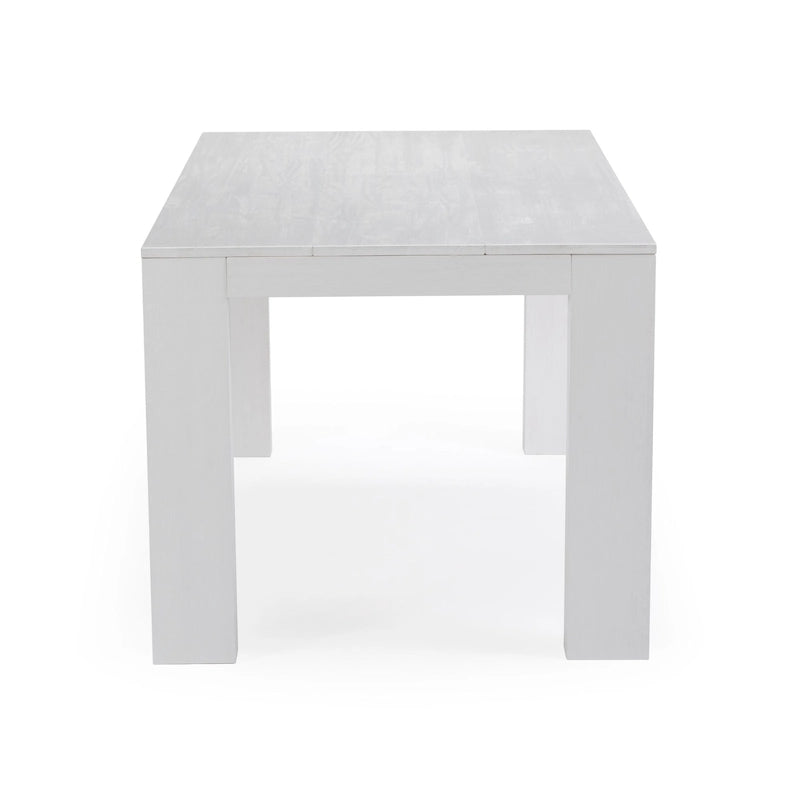 Table de salle à manger rectangulaire moderne à panneaux et poutres - 72