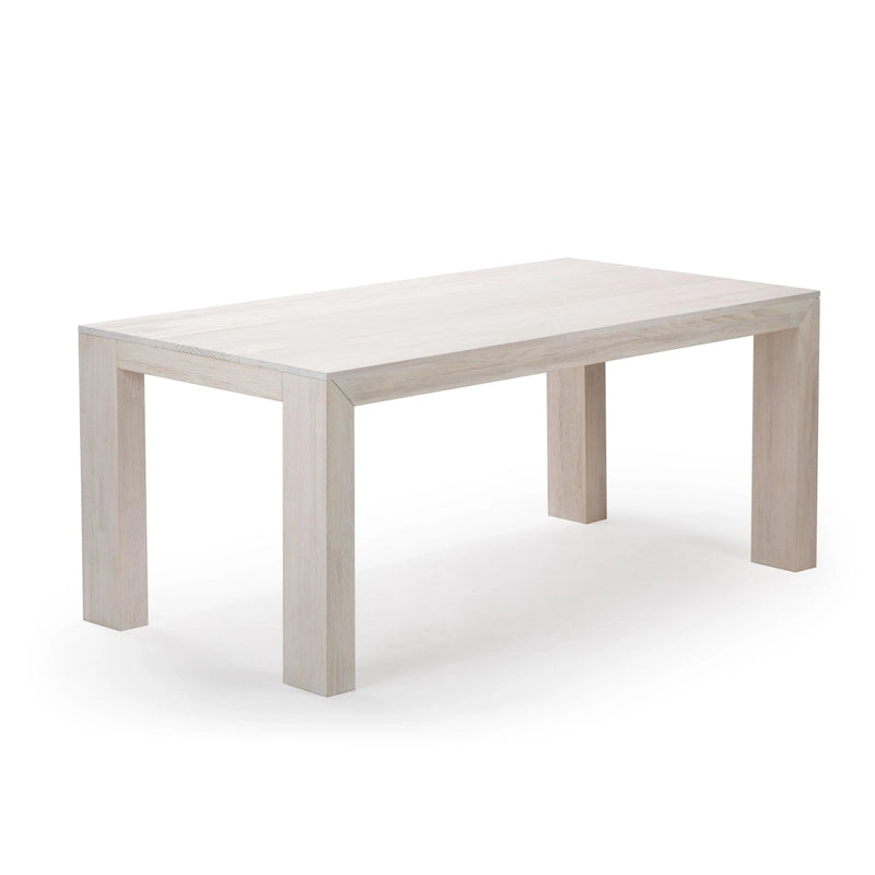 Table de salle à manger rectangulaire moderne à panneaux et poutres - 72