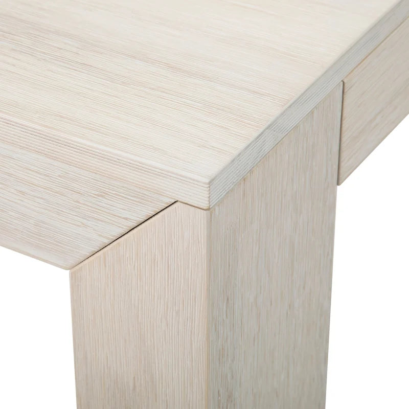 Table de salle à manger rectangulaire moderne à panneaux et poutres - 72