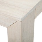 Table de salle à manger rectangulaire moderne à panneaux et poutres - 72