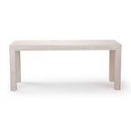 Table de salle à manger rectangulaire moderne à panneaux et poutres - 72