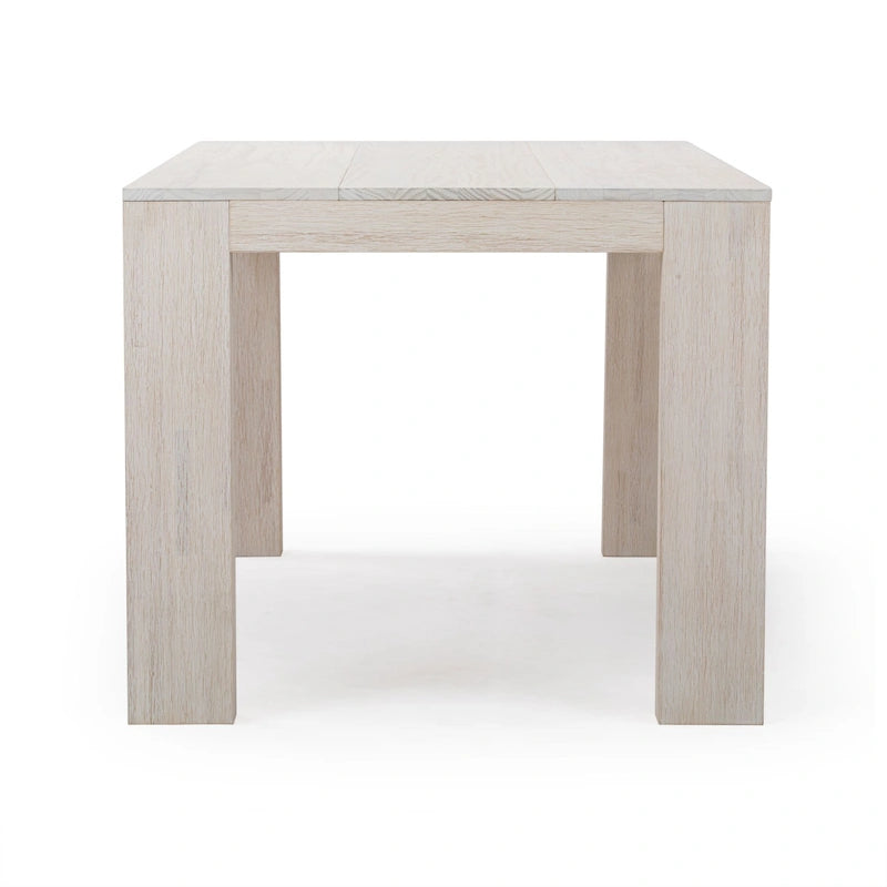 Table de salle à manger rectangulaire moderne à panneaux et poutres - 72