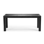 Table de salle à manger rectangulaire moderne à panneaux et poutres - 72