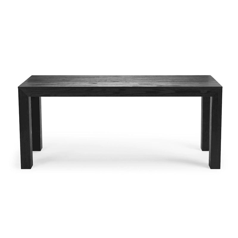 Table de salle à manger rectangulaire moderne à panneaux et poutres - 72