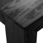 Table de salle à manger rectangulaire moderne à panneaux et poutres - 72