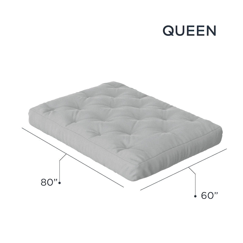 Matelas futon Loosh Home 8 en mousse à mémoire de forme et gel, format queen
