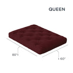 Matelas futon Loosh Home 8 en mousse à mémoire de forme et gel, format queen