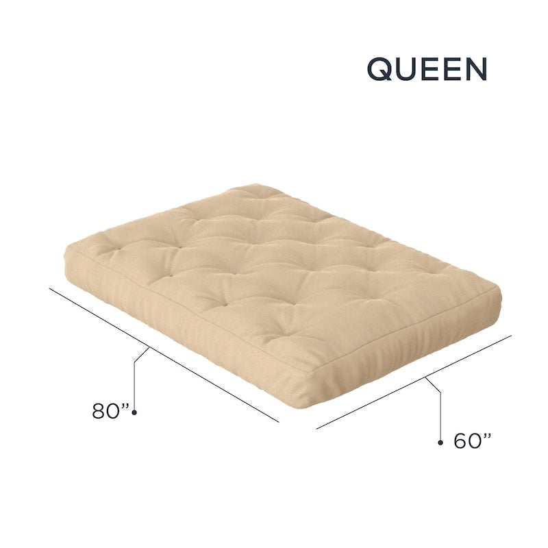 Matelas futon Loosh Home 8 en mousse à mémoire de forme et gel, format queen