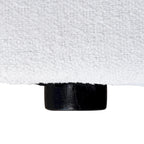 Grand canapé d'angle rembourré de duvet avec pouf pour salon