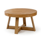 Table basse ronde classique Plank and Beam - 30