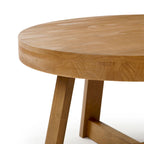 Table basse ronde classique Plank and Beam - 30
