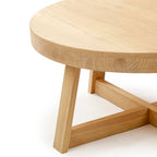 Table basse ronde classique Plank and Beam - 30