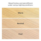 Table basse ronde classique Plank and Beam - 30