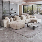 Canapé d'angle modulable convertible en forme de U de 181 pouces avec 2 poufs