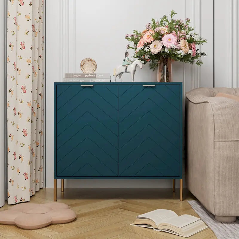 Buffet multimédia Clihome à 2 portes avec rangement