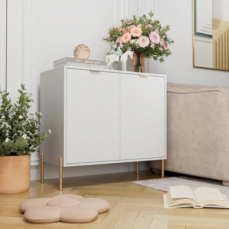 Buffet multimédia Clihome à 2 portes avec rangement