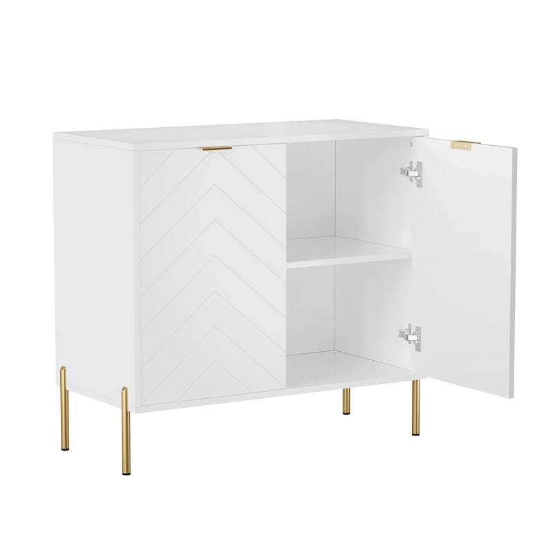 Buffet multimédia Clihome à 2 portes avec rangement