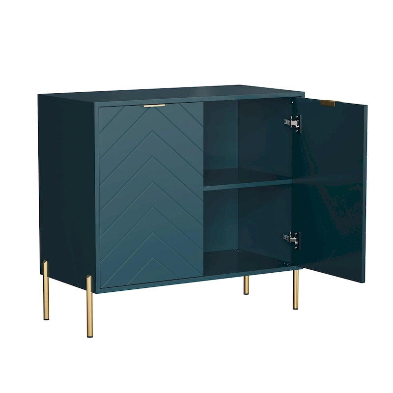 Buffet multimédia Clihome à 2 portes avec rangement