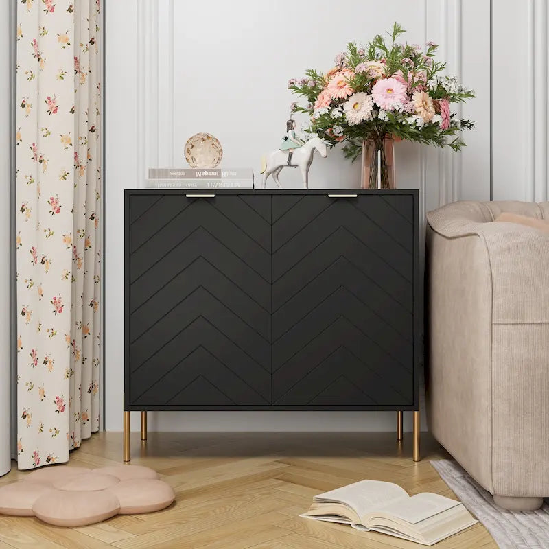 Buffet multimédia Clihome à 2 portes avec rangement