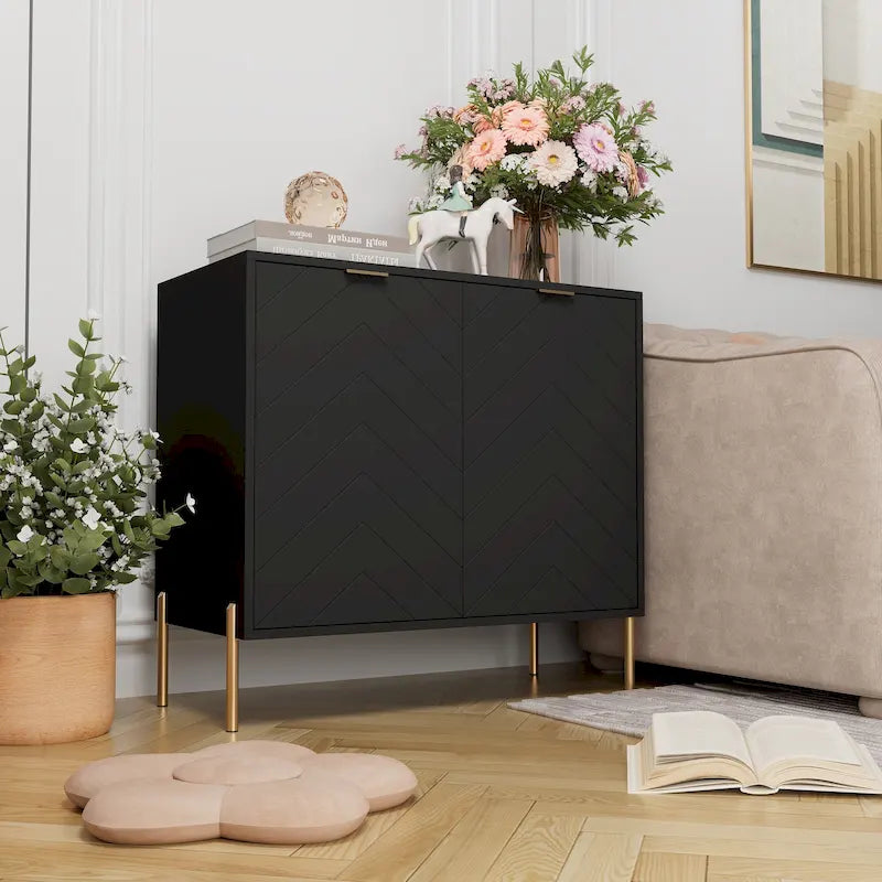 Buffet multimédia Clihome à 2 portes avec rangement