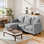 Canapé d'angle convertible Futzca moderne en forme de L avec méridienne réversible