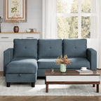 Canapé d'angle convertible Futzca moderne en forme de L avec méridienne réversible