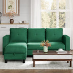 Canapé d'angle convertible Futzca moderne en forme de L avec méridienne réversible