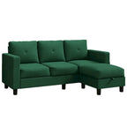 Canapé d'angle convertible Futzca moderne en forme de L avec méridienne réversible