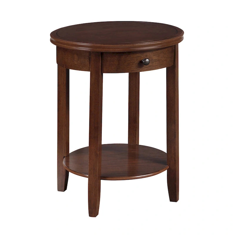 Table d'appoint à un tiroir et étagère American Heritage Baldwin de Convenience Concepts