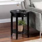 Table d'appoint à un tiroir et étagère American Heritage Baldwin de Convenience Concepts