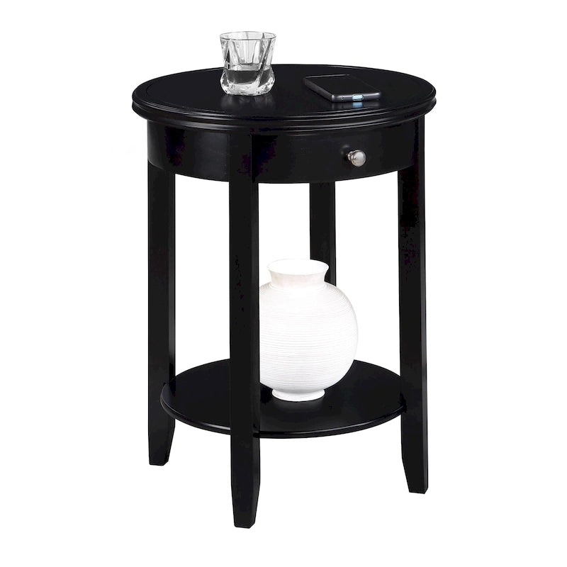 Table d'appoint à un tiroir et étagère American Heritage Baldwin de Convenience Concepts