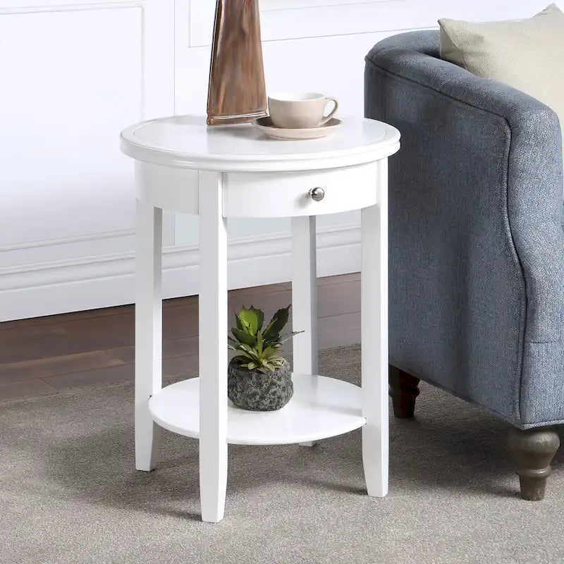 Table d'appoint à un tiroir et étagère American Heritage Baldwin de Convenience Concepts