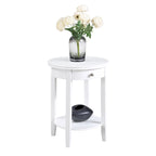 Table d'appoint à un tiroir et étagère American Heritage Baldwin de Convenience Concepts