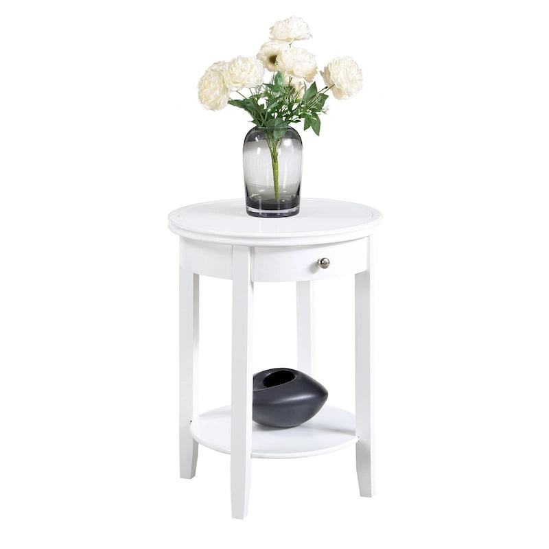 Table d'appoint à un tiroir et étagère American Heritage Baldwin de Convenience Concepts