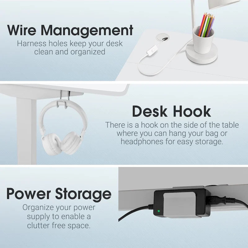 Bureau assis-debout électrique Homall à hauteur réglable