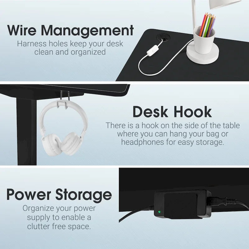 Bureau assis-debout électrique Homall à hauteur réglable