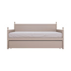 Lit de jour double en bois de style moderne du milieu du siècle avec lit gigogne CraftPorch