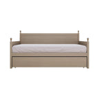 Lit de jour double en bois de style moderne du milieu du siècle avec lit gigogne CraftPorch
