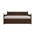 Lit de jour double en bois de style moderne du milieu du siècle avec lit gigogne CraftPorch
