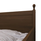 Lit de jour double en bois de style moderne du milieu du siècle avec lit gigogne CraftPorch