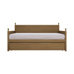 Lit de jour double en bois de style moderne du milieu du siècle avec lit gigogne CraftPorch