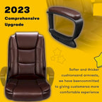 Fauteuil de bureau Bossin pour grandes tailles, dossier haut, fauteuil de direction ergonomique réglable en cuir, capacité 181 kg (400 lbs)