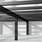 Priage by ZINUS Cadre de lit plateforme en métal noir